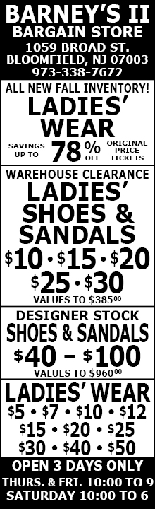 This Week's Bloomfield ad