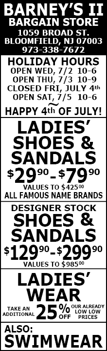 This Week's Bloomfield ad