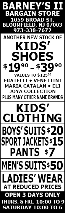 This Week's Bloomfield ad
